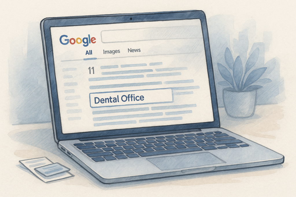 Google Suchergebnisse für lokale Arztpraxis