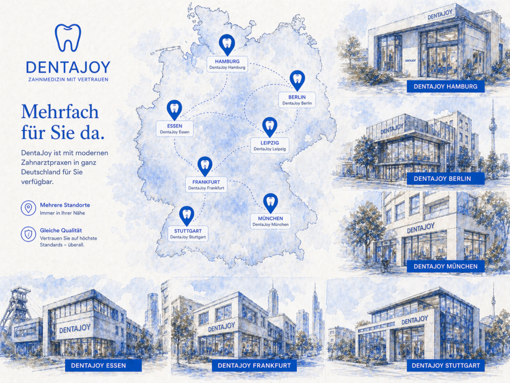 Zahnarztkette DentaJoy mit mehreren Standorten in ganz Deutschland zur Erweiterung der Reichweite und besseren Patientenversorgung